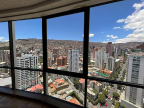 Dept. Céntrico en La Paz con bella vista
